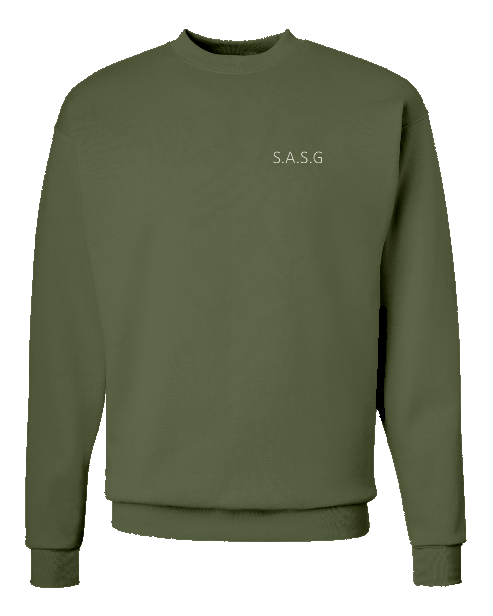 Custom Initials Left Chest Embroidery Sweatshirt