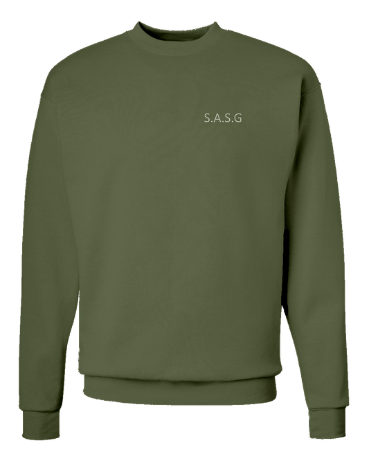 Custom Initials Left Chest Embroidery Sweatshirt