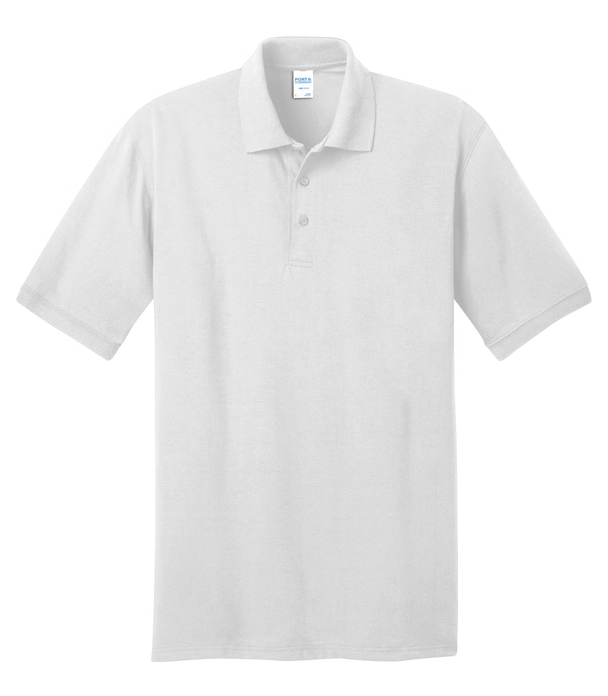 Men Port & Company Polo Shirt Back